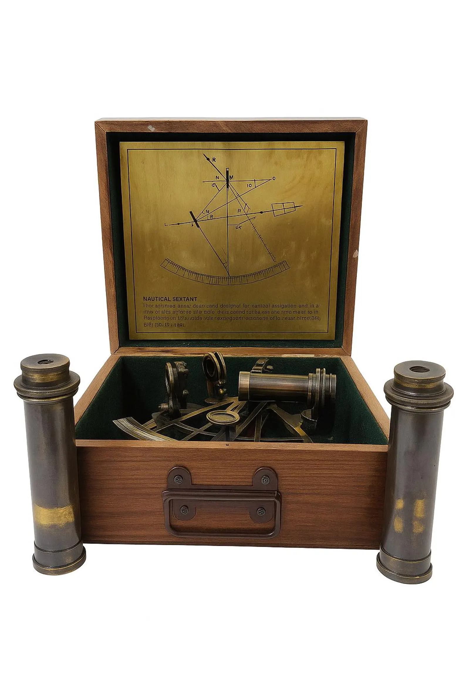 Personalized Tamaya Sextant 1712 Replica – Royal Navy Celestial Navigation Instrument, Brass Maritime Collectible - Image 2