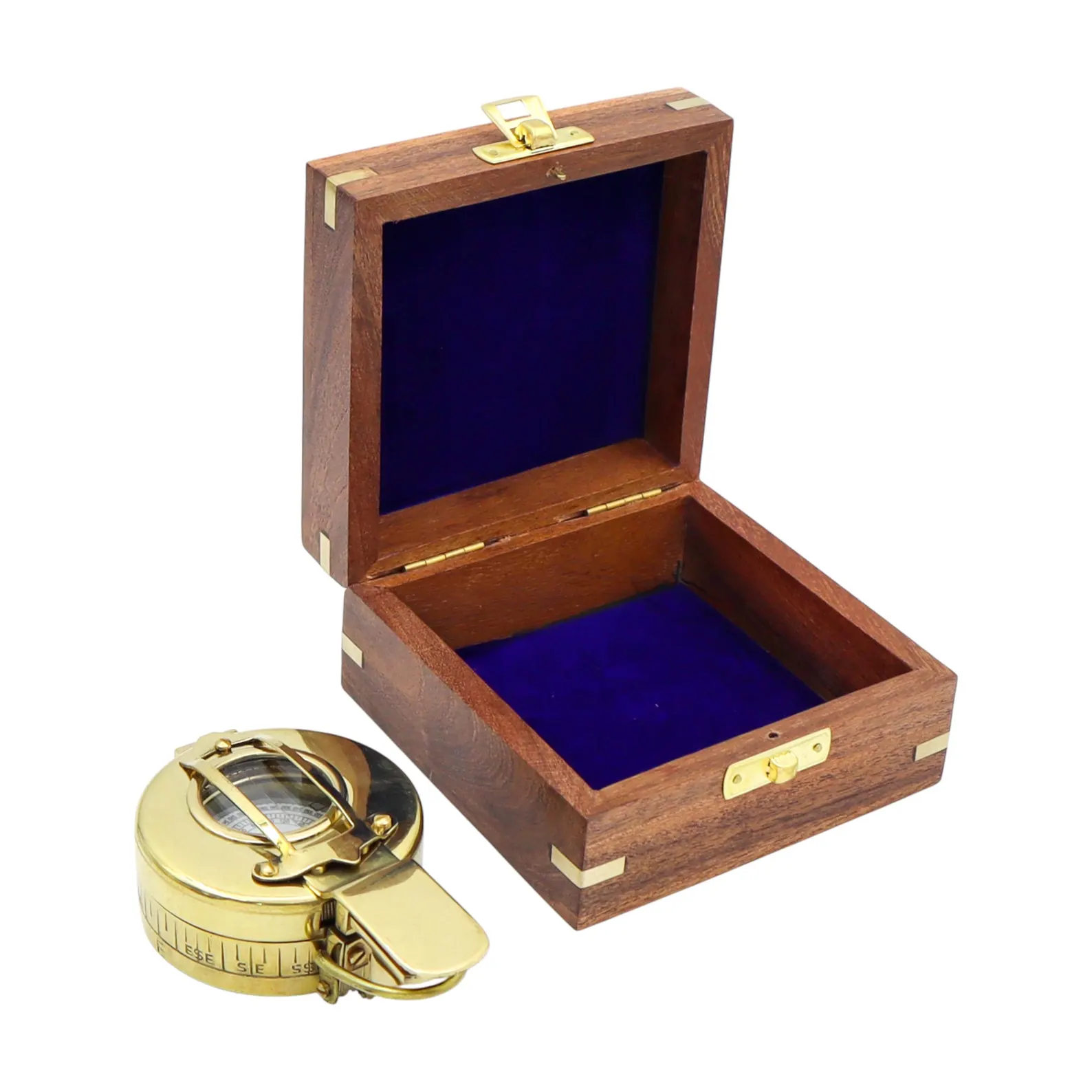 Personalised British Prismatic Military Brass Compass - Image 3